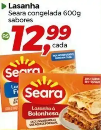 Frangolândia Lasanha Seara congelada sabores oferta