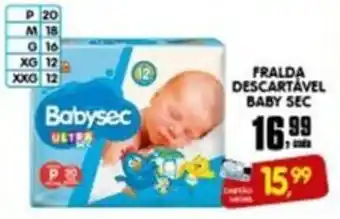 Higa's Supermercado Fralda descartável baby sec oferta