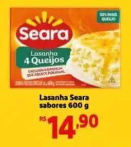 Extra Supermercado Lasanha Seara sabores oferta