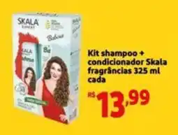 Extra Supermercado Kit shampoo + condicionador Skala fragrâncias oferta