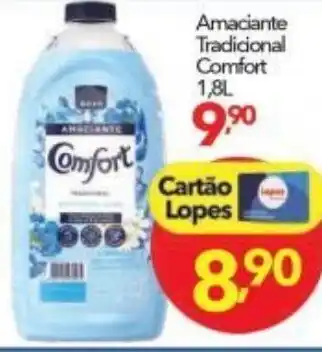 Lopes Supermercados Amaciante Tradicional Comfort 1.8L oferta