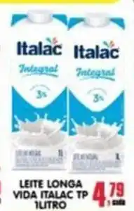 Higa's Supermercado Leite longa vida italac tp oferta
