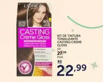 Super Nosso Kit De Tintura Tonalizante Casting Creme Gloss oferta