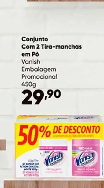 Zaffari Conjunto Com 2 Tira-manchas Em Pó Vanish Embalagem Promocional oferta