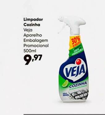 Zaffari Limpador Cozinha Veja Aparelho Embalagem Promocional 500ml oferta
