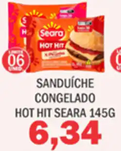 Sanduíche congelado hot hit seara