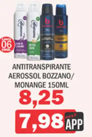 Supermercados Mendonça Antitranspirante aerossol bozzano/ monange oferta