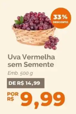 Oba Hortifruti Uva Vermelha sem Semente oferta