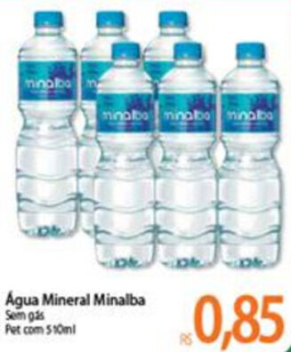 Atacadão Agua Mineral Minalba 510ml oferta