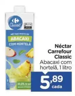 Carrefour Néctar Carrefour Classic Abacaxi com hortelã, oferta