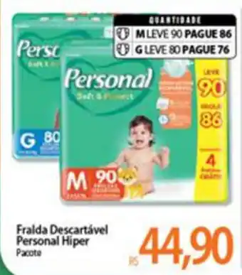 Atacadão Fralda Descartavel Personal Hiper oferta