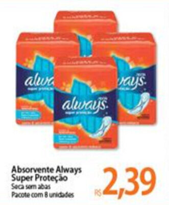Atacadão Absorvente Always Super Protecao oferta