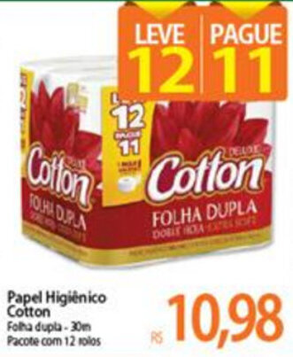Atacadão Papel Higiénico Cotton oferta