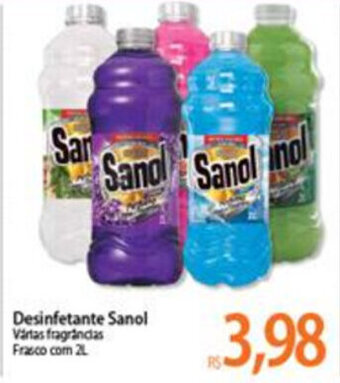 Atacadão Desinfetante Sanol 2L oferta