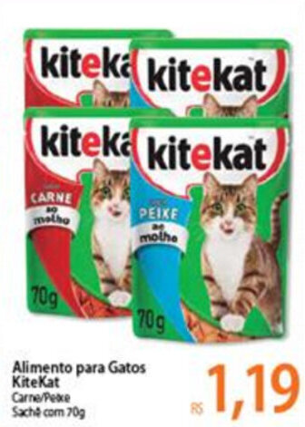 Atacadão Alimento para Gatos Kitekat sache 70g oferta