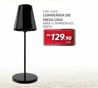 Luminária De Mesa Una