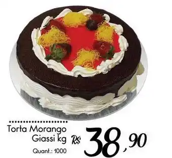 Giassi Supermercados Torta Morango Giassi 1kg oferta