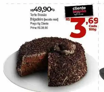 Brasão Supermercados Torta Brasão Brigadeiro Exceto Mini 100g oferta