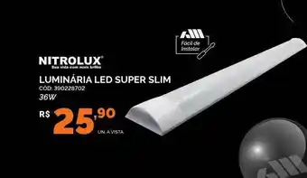 Nitrolux Luminária Led Super Slim
