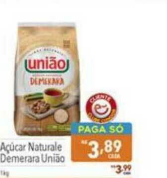 Açúcar Naturale Demerara União 1kg