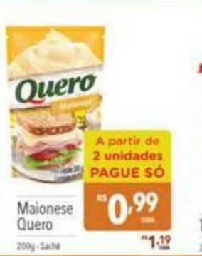 Supermercados Condor Maionese Quero 200g oferta