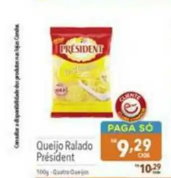 Supermercados Condor Queijo Ralado Président 100g oferta