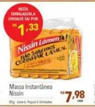 Supermercados Condor Massa Instânea Nissin 25g oferta