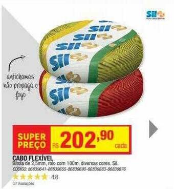 Leroy Merlin Cabo Flexível oferta