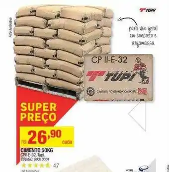 Leroy Merlin Cimento 50kg Tupi oferta