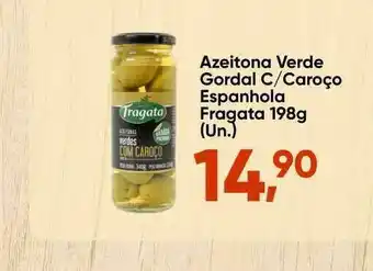 Azeitona Verde Gordal C/ Caroço Espanhola Fragata 198g