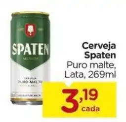 Carrefour Cerveja Spaten Puro malte, Lata, oferta