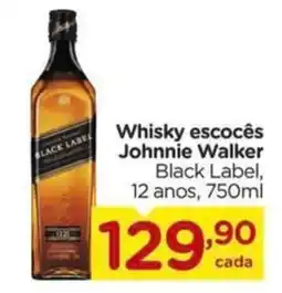 Carrefour Whisky escocês Johnnie Walker Black Label, 12 anos, oferta
