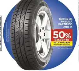 Carrefour Todos os pneus a partir do aro 14 oferta