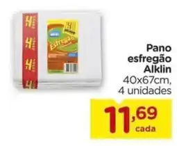 Pano esfregão Alklin 4 unidades