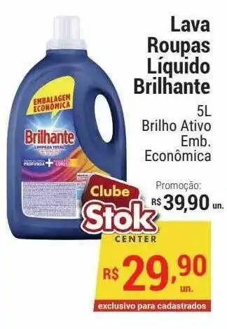 Lava Roupas Líquido Brilhante 5L