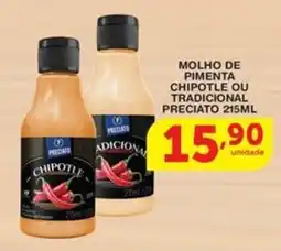 Roldão Molho de pimenta chipotle ou tradicional preciato oferta