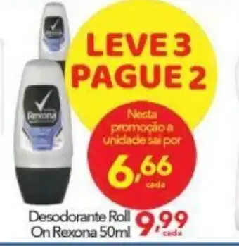 Lopes Supermercados Desodorante Roll On Rexona 50ml oferta