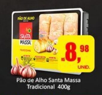 Atacado Máximo Pao de Alho Santa Massa Tradicional 400g oferta