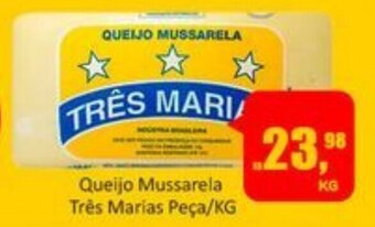Atacado Máximo Queijo Mussarela Tres Marias Peca/kg oferta