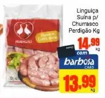 Barbosa Supermercados Linguica Suina p/ Shurrasco Perdigao 1kg oferta