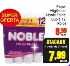 Barbosa Supermercados Papel Higiénico Noble Folha Dupla 12 rolos oferta