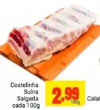 Barbosa Supermercados Costelinha Suina Sagada 100g oferta