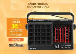 Lojas Cem Rádio portátil motobras 71/73 oferta