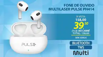 Lojas Cem Fone de ouvido Multilaser Pulse PH414 oferta