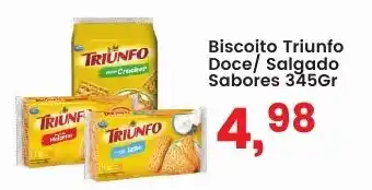Federzoni Supermercados Biscoito Triunfo Doce Salgado Sabores oferta