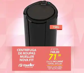 Lojas Cem Centrifuga de roupas mueller nova fit oferta