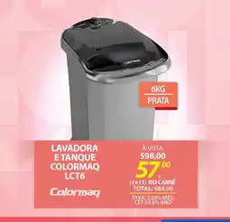 Lojas Cem Lavadora e tanque colormaq lct6 oferta