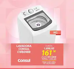 Lojas Cem Lavadora Consul CWB09BB oferta