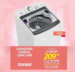 Lavadora consul CWH15AB