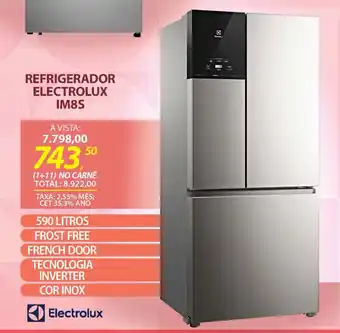 Lojas Cem Refrigerador Electrolux IM8S oferta